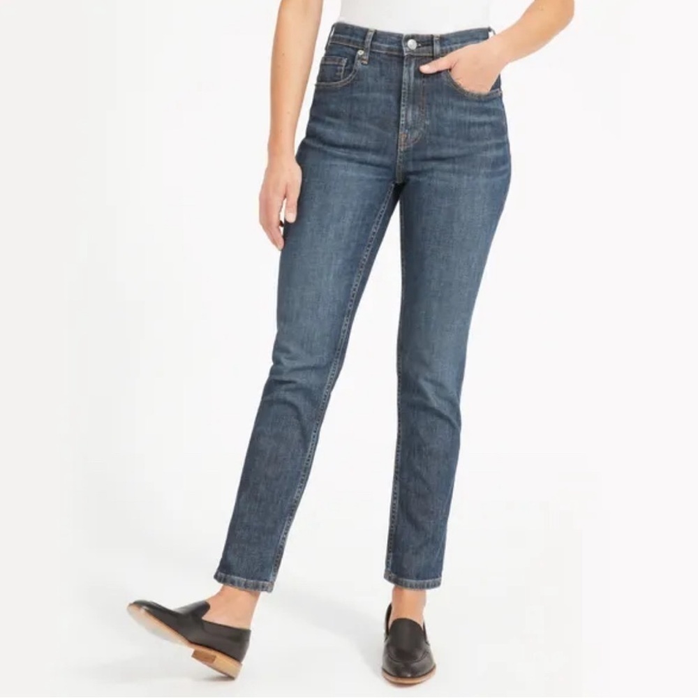 EVERLANE Sz 32 Ankle 98% Cotton Tapered  Mid-Wish Jeans New with Tags